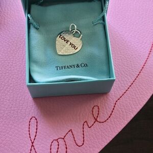 Tiffany & Co Love You Heart Tag Charm